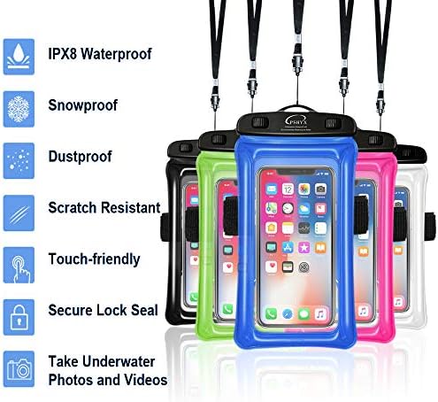 PSHYX Universal 100 Feet Waterproof Phone Pouch Floating Case with - Travel With Glen