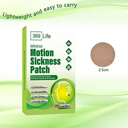 369 Life Motion Sickness Patches for Car and Boat Rides, - Travel With Glen