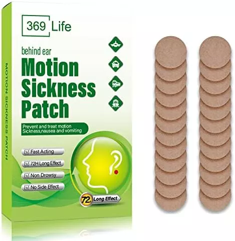369 Life Motion Sickness Patches for Car and Boat Rides, - Travel With Glen Travel accessories