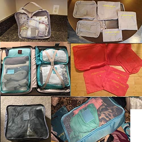 M-jump 6 Set Travel Luggage Organizer Packing Cubes, Laundry Bags - Travel With Glen