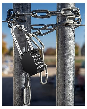 ZHEGE Luggage Locks TSA Approved Cable Lock Flexible, 4 Digit - Travel With Glen