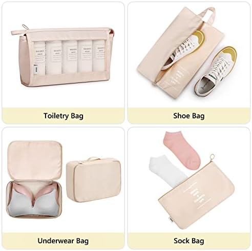 Mossio 8 Set Packing Cubes with Shoe Bag - Travel - Travel With Glen