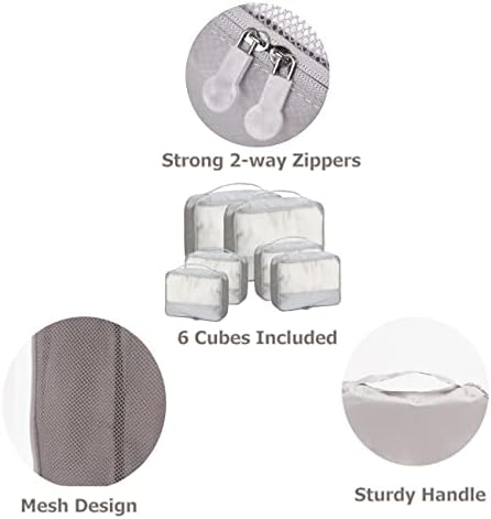 Packing Cubes for Travel Accessories Luggage Organizer Bag Set Clothes - Travel With Glen