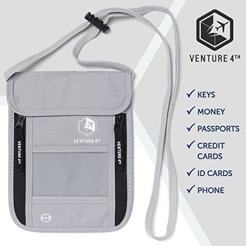 Travel Neck Wallet with RFID Blocking – Passport Holder Neck - Travel With Glen