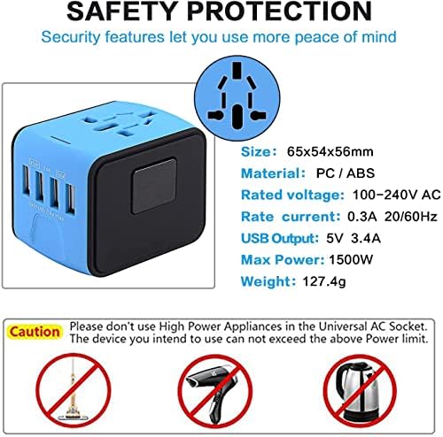 International Travel Adapter Universal Power Adapter Worldwide All in One - Travel With Glen