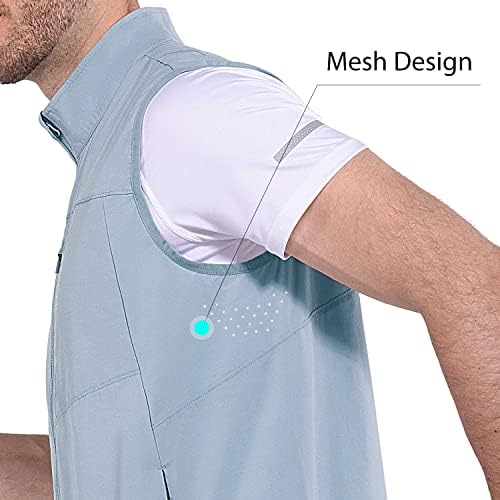 BALEAF Men's Golf Vest Lightweight Sleeveless Running Stretch Breathable Running - Travel With Glen
