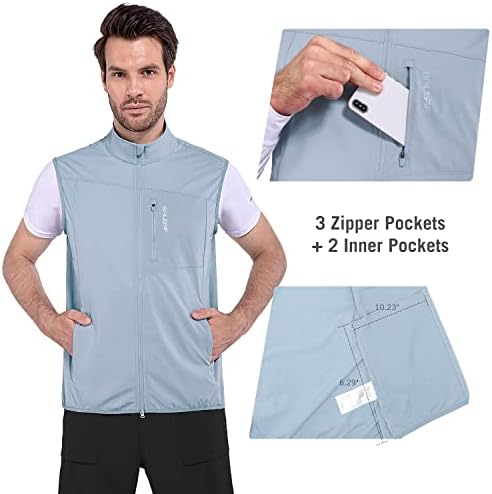 BALEAF Men's Golf Vest Lightweight Sleeveless Running Stretch Breathable Running - Travel With Glen
