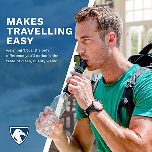 Survivor Filter Personal Water Purifier Survival Straw - Lightweight and - Travel With Glen