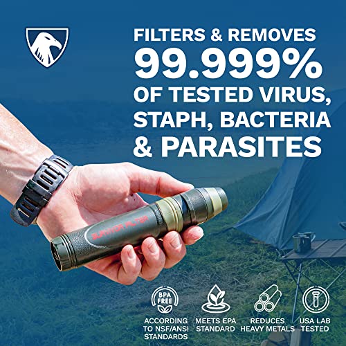 Survivor Filter Personal Water Purifier Survival Straw - Lightweight and - Travel With Glen