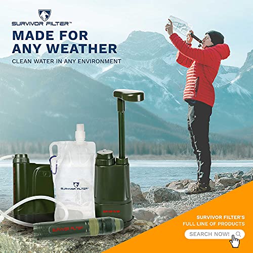 Survivor Filter Personal Water Purifier Survival Straw - Lightweight and - Travel With Glen