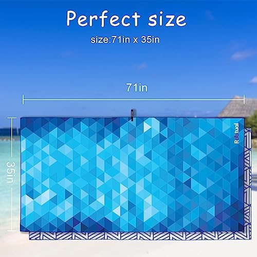 REETUAL Quick Dry Beach Towel, Sandproof Beach Blanket. 70 x - Travel With Glen