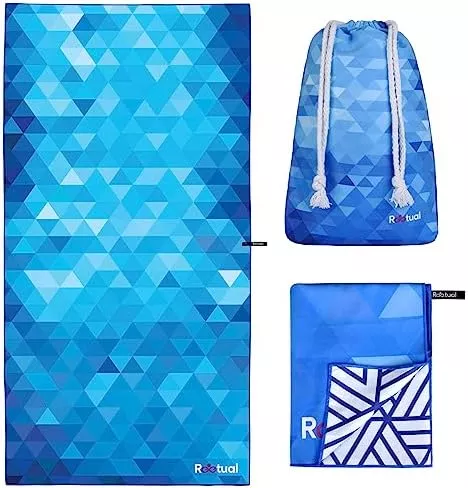 REETUAL Quick Dry Beach Towel, Sandproof Beach Blanket. 70 x - Travel With Glen Quick-dry towel
