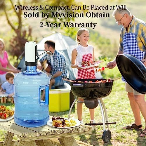 Myvision Water Bottle Pump 5 Gallon Water Bottle Dispenser USB - Travel With Glen