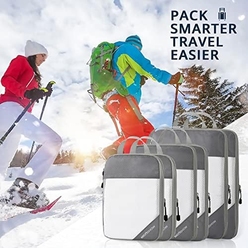 NICOSHOW Compression Packing Cubes for Suitcases, 6 Set Packing Cubes - Travel With Glen