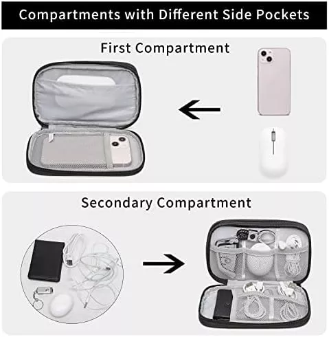 XQXA Electronic Organizer, Travel Cable Organizer Bag Pouch Electronic Accessories - Travel With Glen