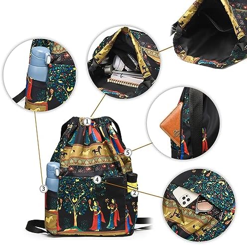 jaizu Drawstring Foldable Large Capacity Dry-wet Separation Travel Sports Backpack, - Travel With Glen