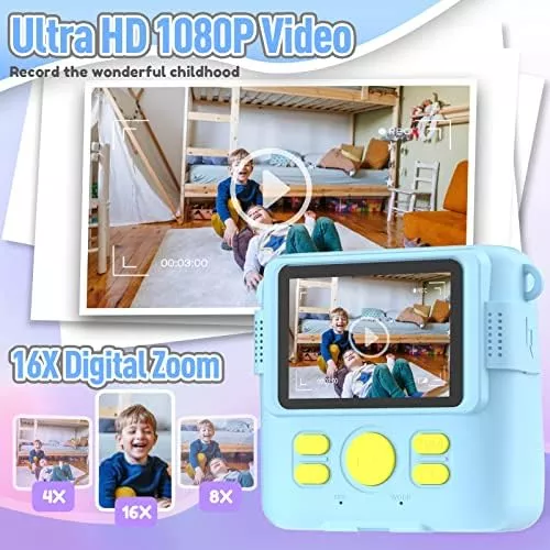 ESOXOFFORE Kids Camera Instant Print, Christmas Birthday Gifts for Kids - Travel With Glen