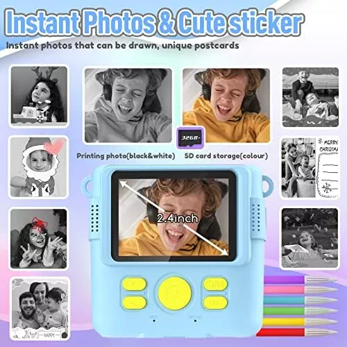 ESOXOFFORE Kids Camera Instant Print, Christmas Birthday Gifts for Kids - Travel With Glen