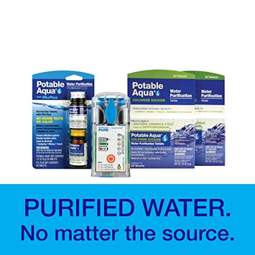 Potable Aqua Water Purification Tablets with PA Plus, Portable and - Travel With Glen
