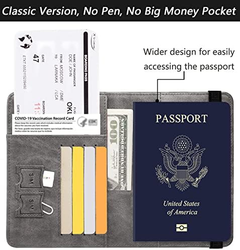 Passport Holder Cover Wallet Travel Essentials RFID Blocking Leather Card - Travel With Glen