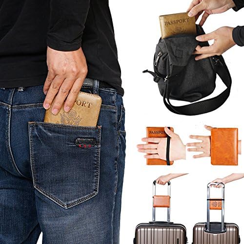 Passport Holder Cover Wallet Travel Essentials RFID Blocking Leather Card - Travel With Glen