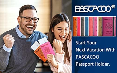 Passport Holder Cover Wallet Travel Essentials RFID Blocking Leather Card - Travel With Glen