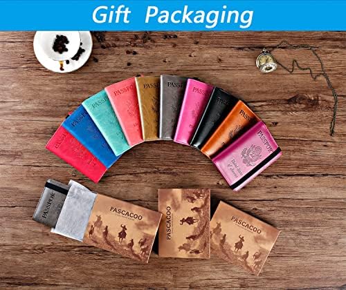 Passport Holder Cover Wallet Travel Essentials RFID Blocking Leather Card - Travel With Glen