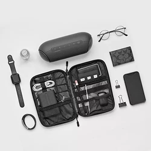 BAGSMART Electronics Organizer Travel Case, Small Travel Cable Organizer Bag - Travel With Glen