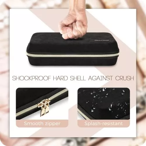 ProCase Large Travel Jewelry Organizer Case, Jewellry Home Storage Book - Travel With Glen