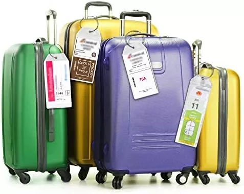 Swatom Cruise Luggage Tags PVC Holders -Waterproof-Clear Luggage Tag-Zip Seal-Etag - Travel With Glen