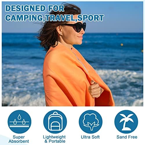 Oudain 6 Set Quick Dry Towel 12 Pack Fast Drying - Travel With Glen