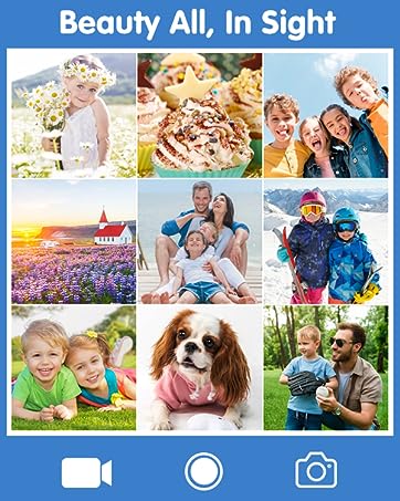 Digital Camera Anti-Shake, FHD 1080P Kids Camera with 32GB Card, - Travel With Glen