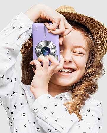 Digital Camera Anti-Shake, FHD 1080P Kids Camera with 32GB Card, - Travel With Glen
