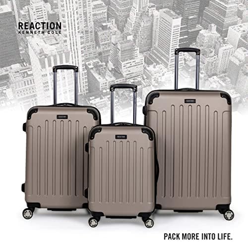 Kenneth Cole REACTION Renegade_Collection, Champagne, 24-Inch Checked - Travel With Glen