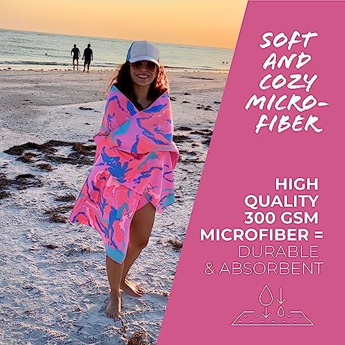 PRIS+SAND Quick Dry Towel for Adults | Extra Large, XL - Travel With Glen
