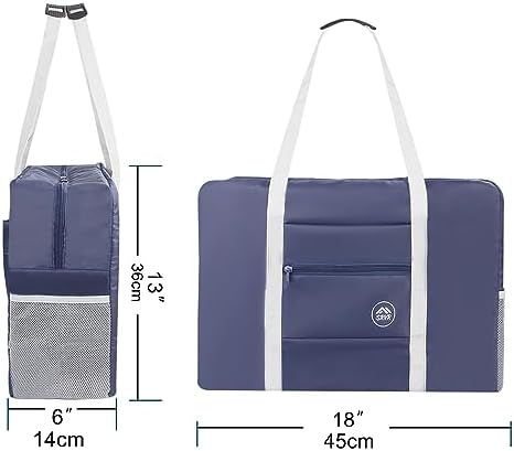 SRVR Travel in Style Foldable Personal Item Bag for Airlines - Travel With Glen