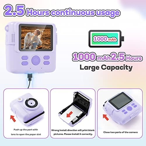 Eveedo Camera Instant Print,Kid Camera with 32GB SD Card 1080P - Travel With Glen