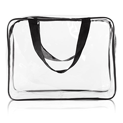 3Pcs Crystal Clear PVC Travel Toiletry Bag Kit for Women - Travel With Glen