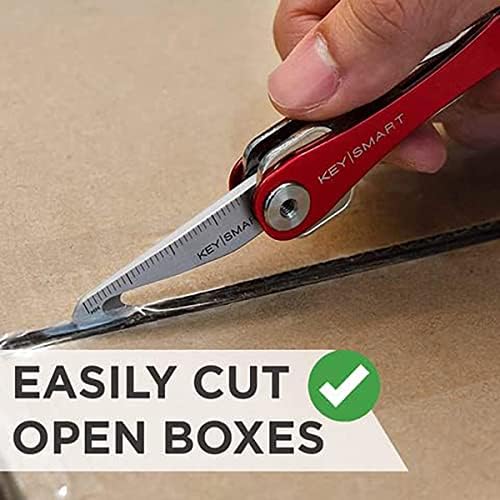 KeySmart MultiTool - 5-in-1 Multi-Purpose Keychain Tool with Box Opener, - Travel With Glen