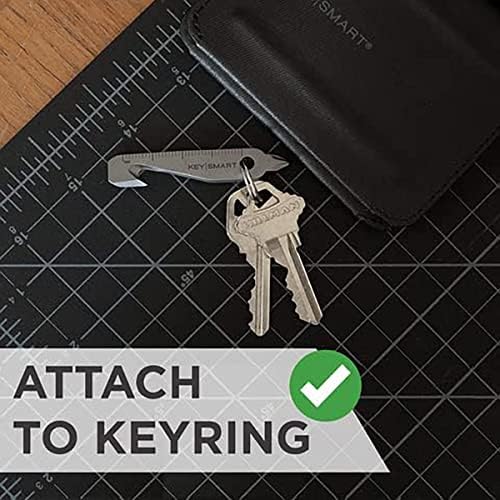 KeySmart MultiTool - 5-in-1 Multi-Purpose Keychain Tool with Box Opener, - Travel With Glen