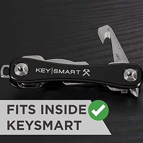 KeySmart MultiTool - 5-in-1 Multi-Purpose Keychain Tool with Box Opener, - Travel With Glen