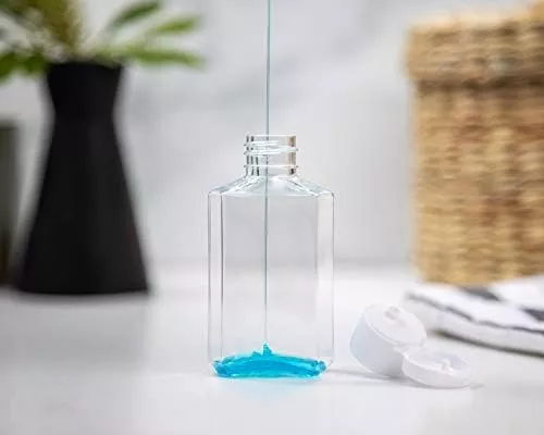 MHO Containers | Empty Clear Travel Refillable Flip-Top Bottles - - Travel With Glen