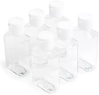 MHO Containers | Empty Clear Travel Refillable Flip-Top Bottles - - Travel With Glen Travel bottles