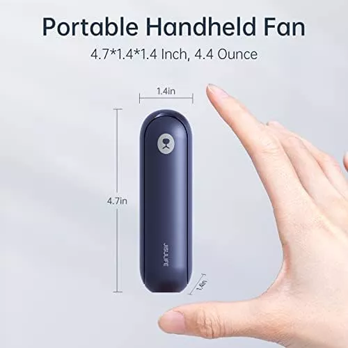JISULIFE Portable Handheld Fan, Mini Pocket Hand Fan, Small Battery - Travel With Glen