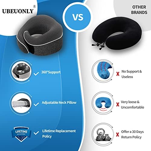 UBEUONLY Travel Neck Pillow Chin Support Pillow Adjustable 100% Pure - Travel With Glen