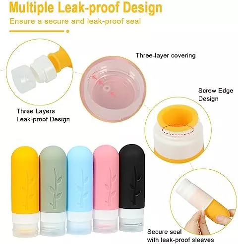 Shintop 11 pack Travel Bottles for Toiletries, 3oz TSA Approved - Travel With Glen