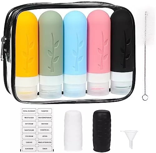 Shintop 11 pack Travel Bottles for Toiletries, 3oz TSA Approved - Travel With Glen Travel bottles
