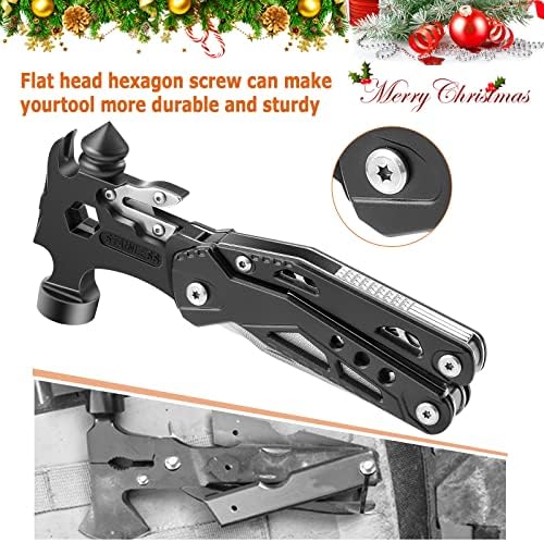 16 in 1 Multitool Hammer, 19 Tools Camping Accessories, Portable - Travel With Glen