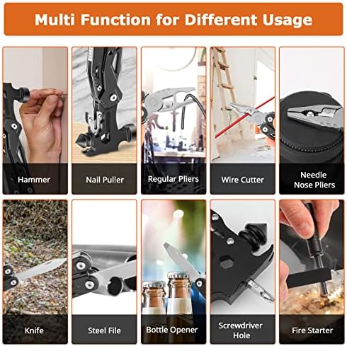 16 in 1 Multitool Hammer, 19 Tools Camping Accessories, Portable - Travel With Glen