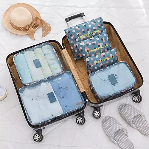 FiveRen Packing Cubes - 6Pcs Travel Luggage Organizer Bags for - Travel With Glen